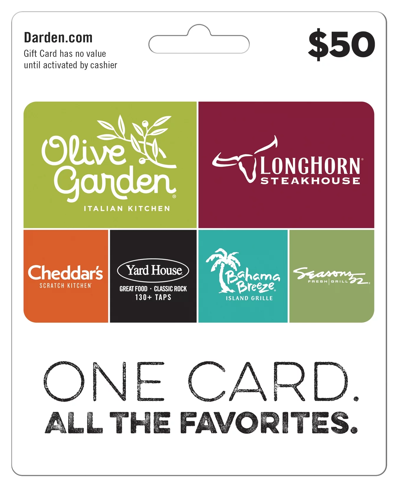 Darden Restaurants $50 Gift Card