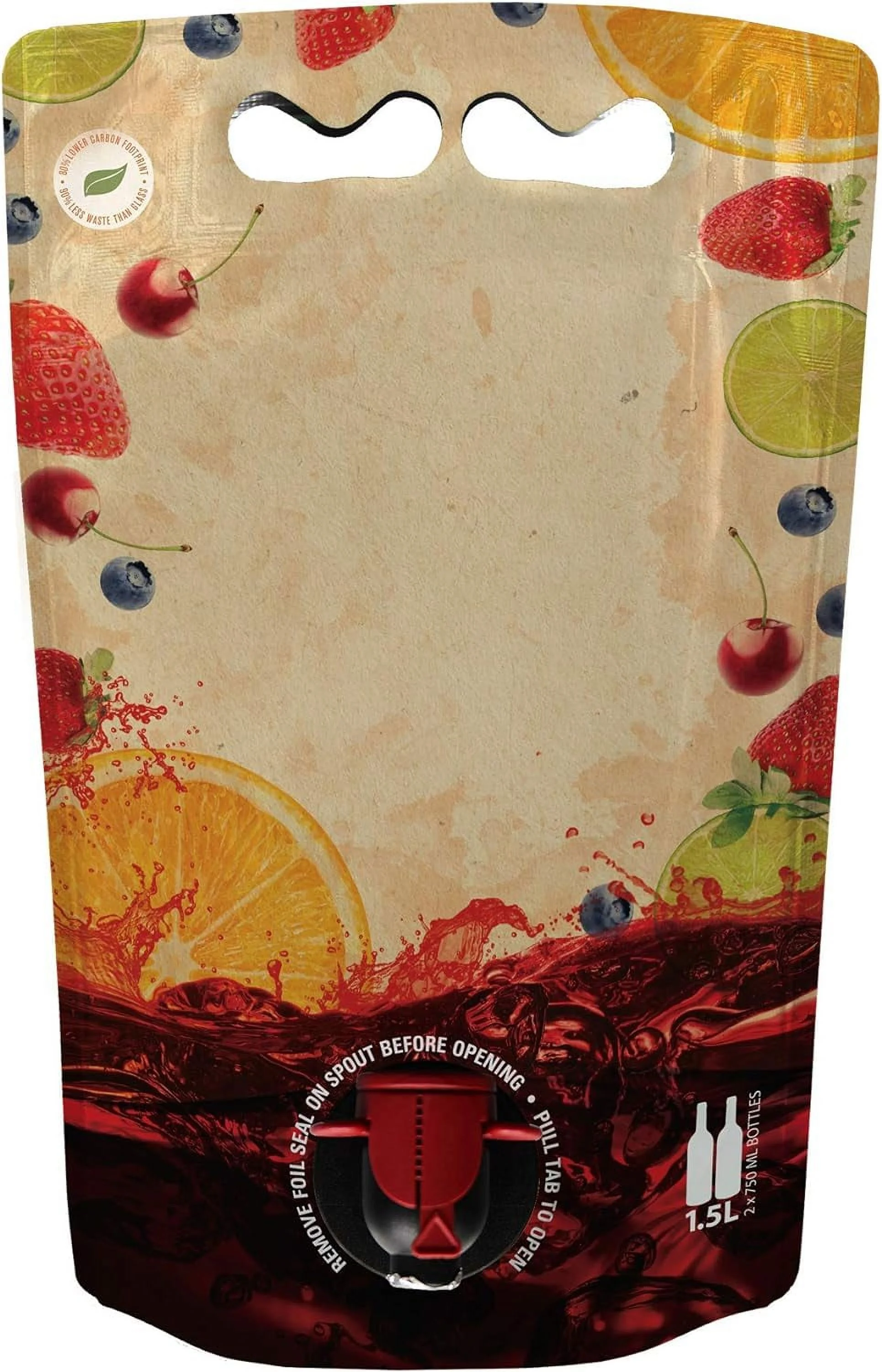 Sangria Wine Pouches (3 Pack) [Eco-Friendly Wine Bottle Alternative] - Easily Bottle & Store Your Sangria - Perfect For Home Winemakers And Small Wineries To Sell In Your Tasting Room!