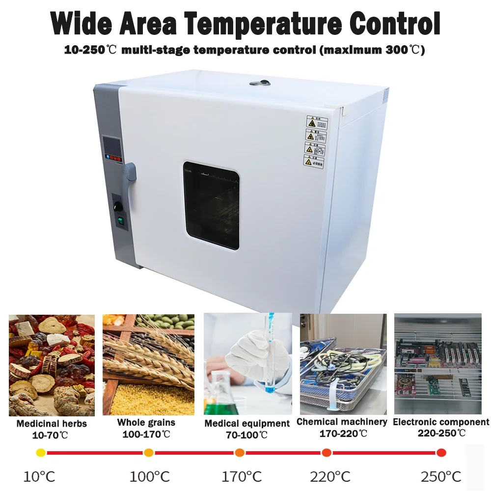TECHTONGDA Digital Forced Air Convection Drying Oven Sterilizing Oven 33.46*22.24*28.34