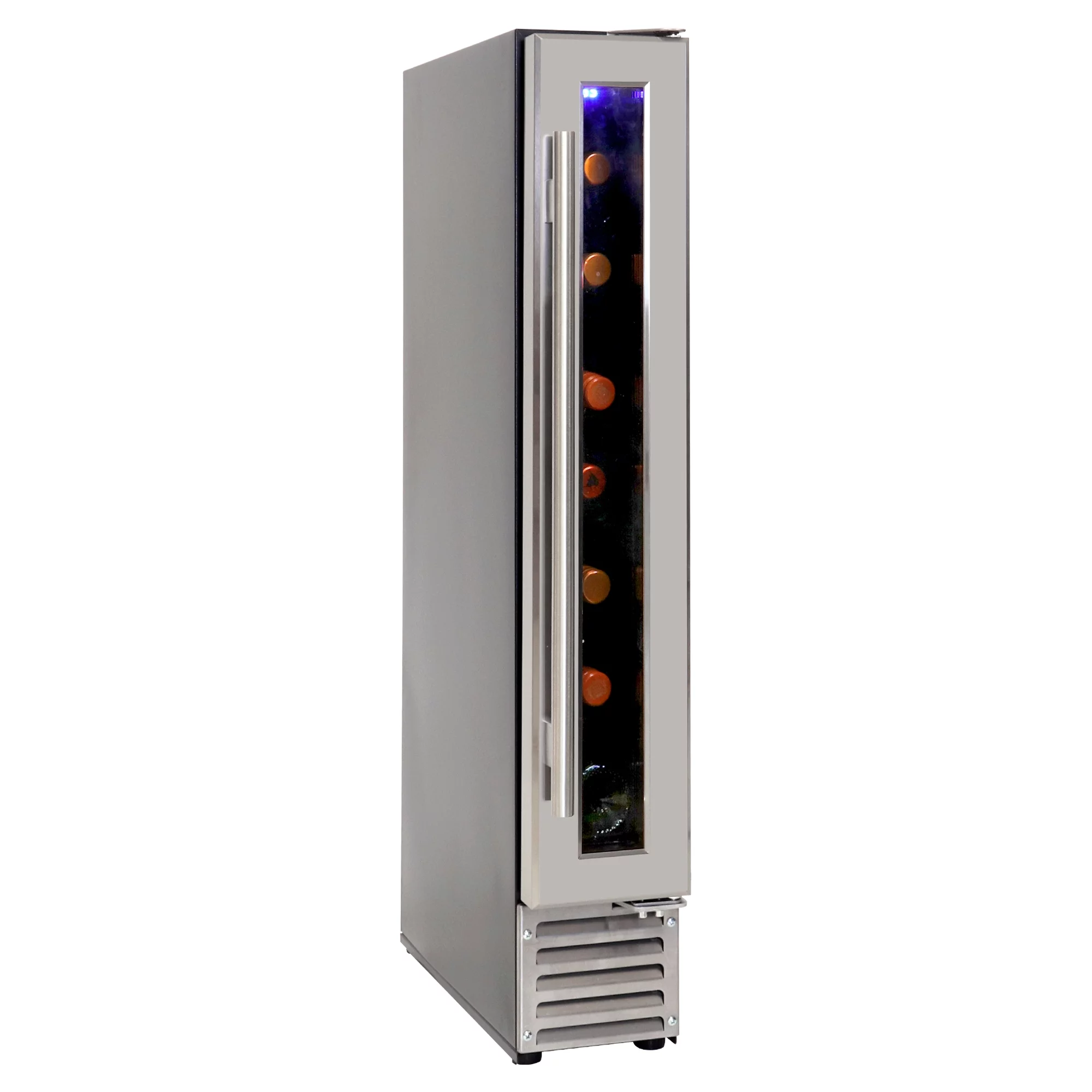 Koolatron Wine Fridge 7 Bottle Slim 6 inch Wine Cooler, Built-In Under-Counter Wine Cellar