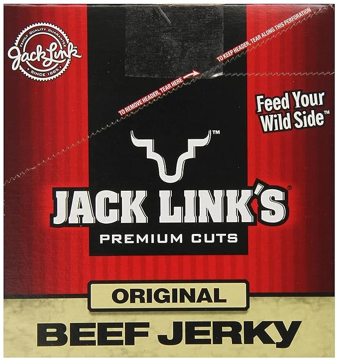 Jack Link's Beef Jerky, Original, 1.5-Ounce Bags (Pack of 10)