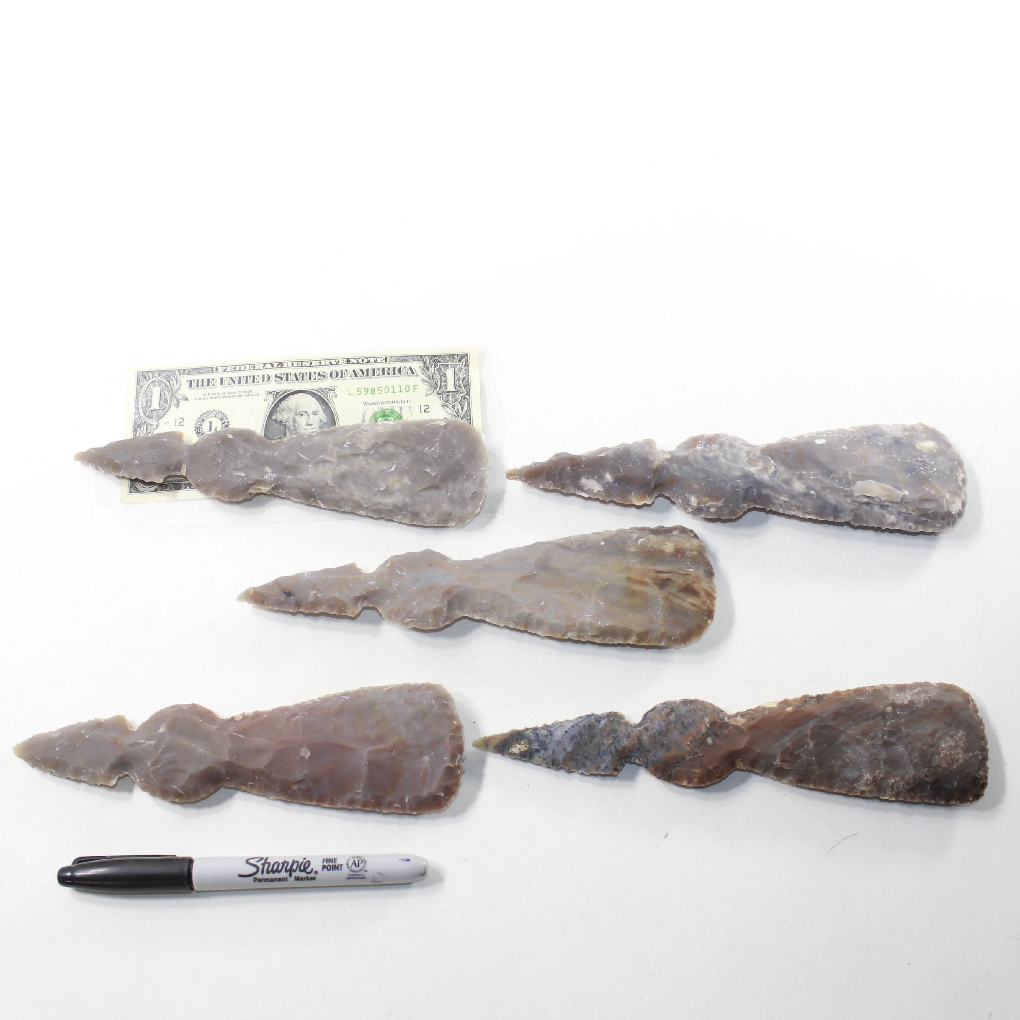 5 Stone Ornamental Tomahawk Heads #8929 Ax Axe Hatchet