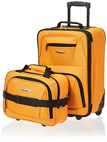 Rockland Fashion Expandable Softside Upright Luggage Set, Charcoal, 2-Piece (14/19)