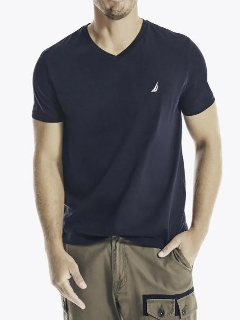 Nautica Solid V-Neck T-Shirt