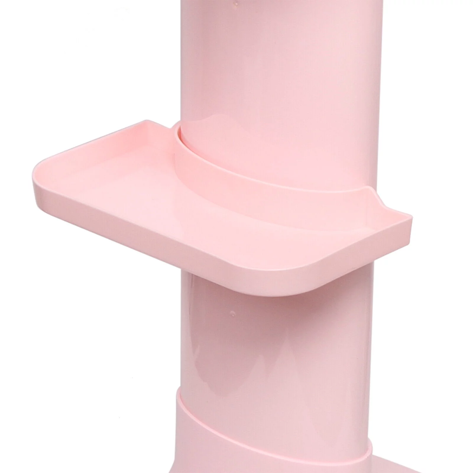 CNCEST Pink Beauty Salon Machine Stand Rolling Cart Beauty SPA Apparatus Trolley Holder ABS