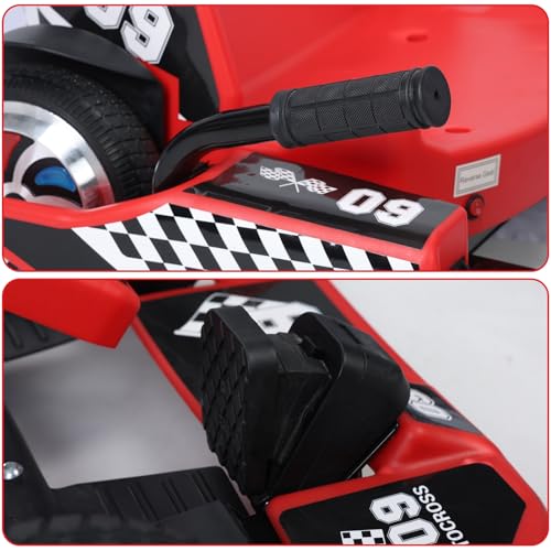 36V Go Kart for Kids, 16 MPH Electric Drift Kart with 350W Motor, Drift/Sport Mode, Length Adjustment, Outdoor Ride on Toy for Teens 8-12 Years Old Black US Plug
