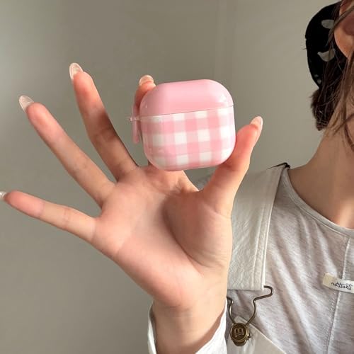 Red Polka Dot Case for AirPods 4th Generation(2024) with Keychain Cute Aesthetic Pattern Retro Trendy Christmas Cases with Lock for Cool Girls Women Men(for AirPods 4,Red)