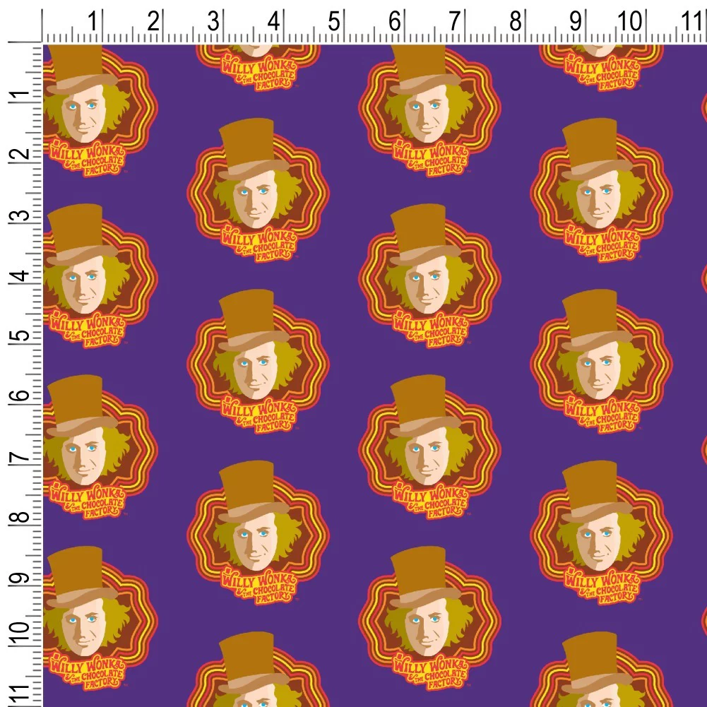 Willy Wonka and the Chocolate Factory Willy Wonka Premium Roll Gift Wrap Wrapping Paper