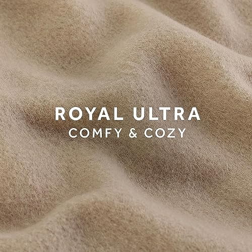 Sunbeam Royal Ultra Mushroom Heated Blanket 10 Heat Settings  Washable, Queen