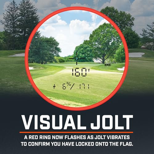 Bushnell Golf Tour V6 Shift Laser Rangefinder with Slope Switch, Visual Jolt Flag Locking, Magnetic Mount, 1300 Yard Range 6X Magnification