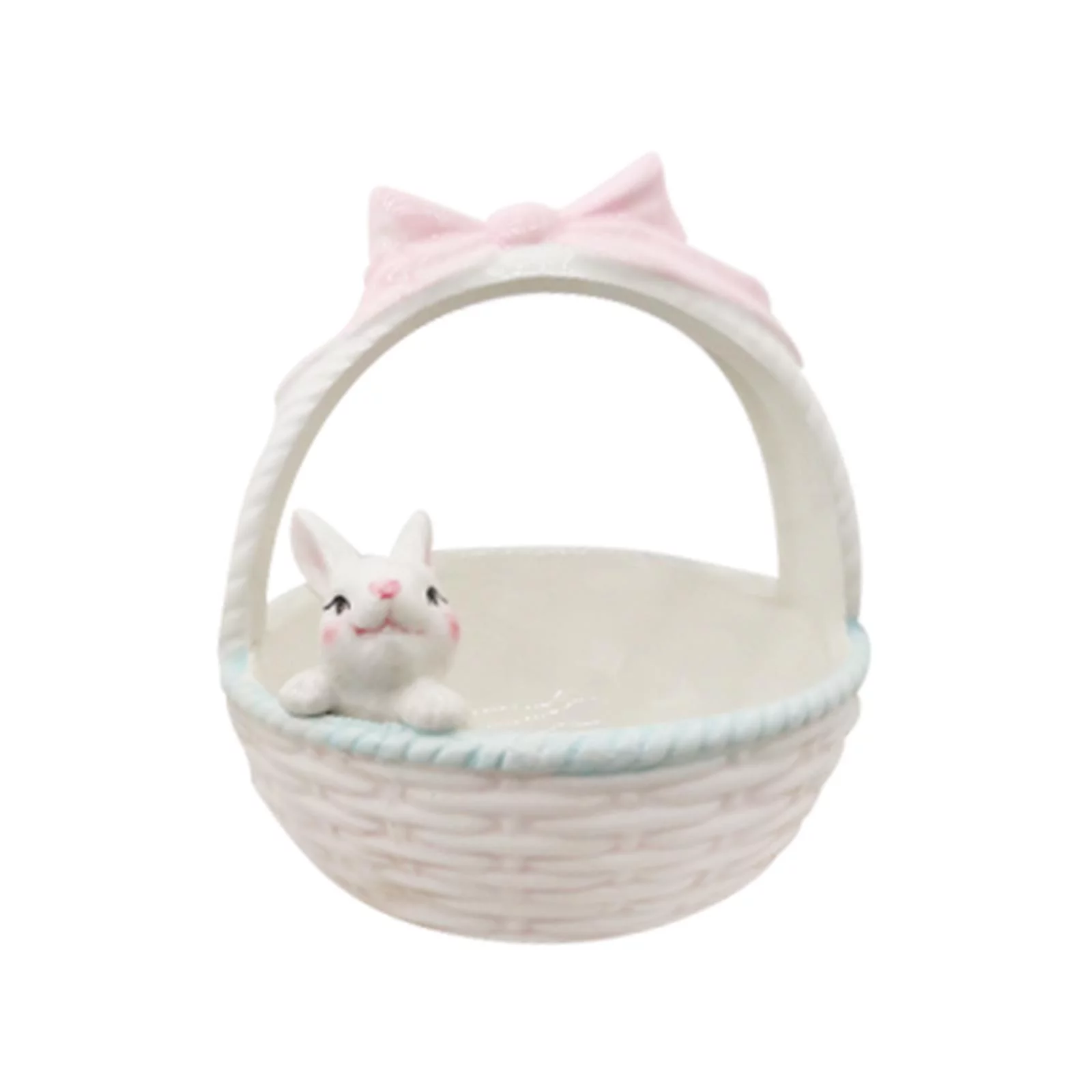 Ceramic Rabbit Easter Basket bunny bowls Creative Flower Pot Small Candy Serving Bowls Kids Children Gifts Decorative ,