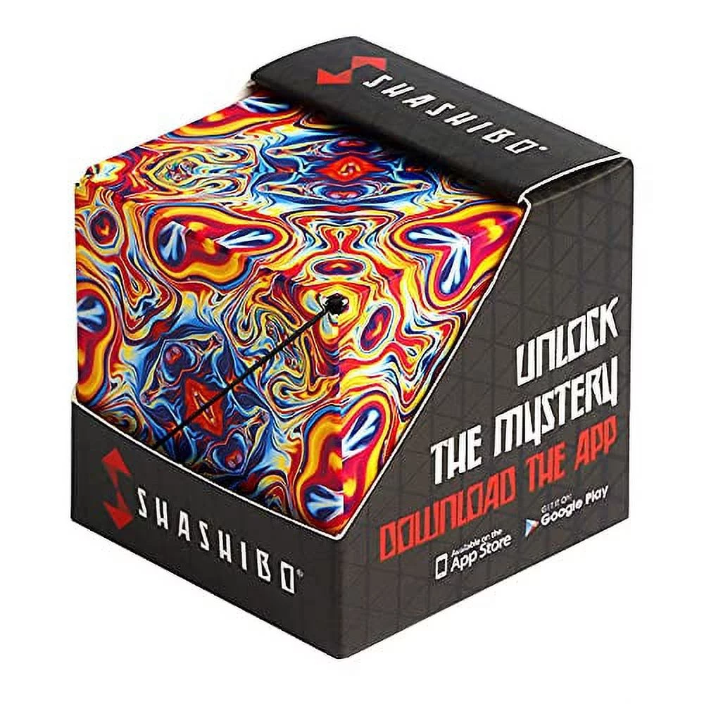 SHASHIBO Shape Shifting Box - Award-Winning, Patented Fidget Cube w/ 36 Rare Earth Magnets – Shashibo Cube Magnet Fidget Toy Transforms Into Over 70 Sube Toy (Spaced Out)