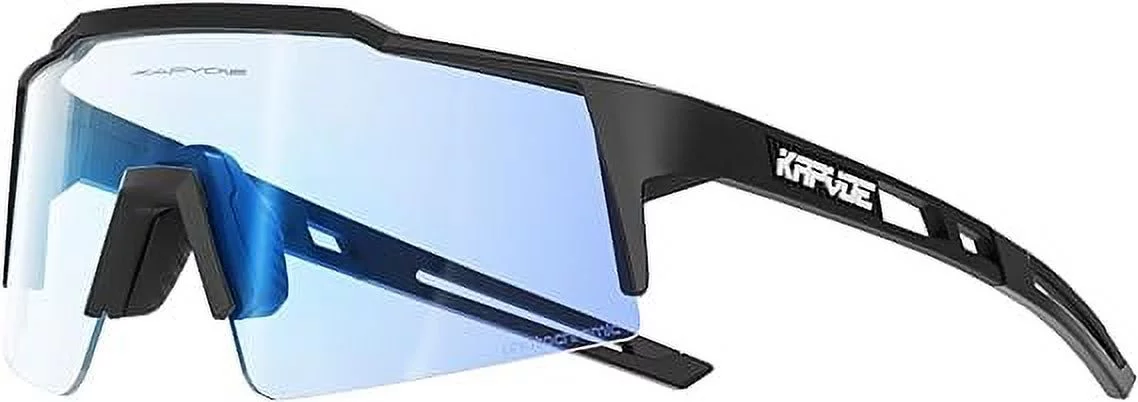 KAPVOE Photochromic Cycling Glasses MTB Clear Mountain Bike Sunglasses Transition Goggles Sports Baseball Running