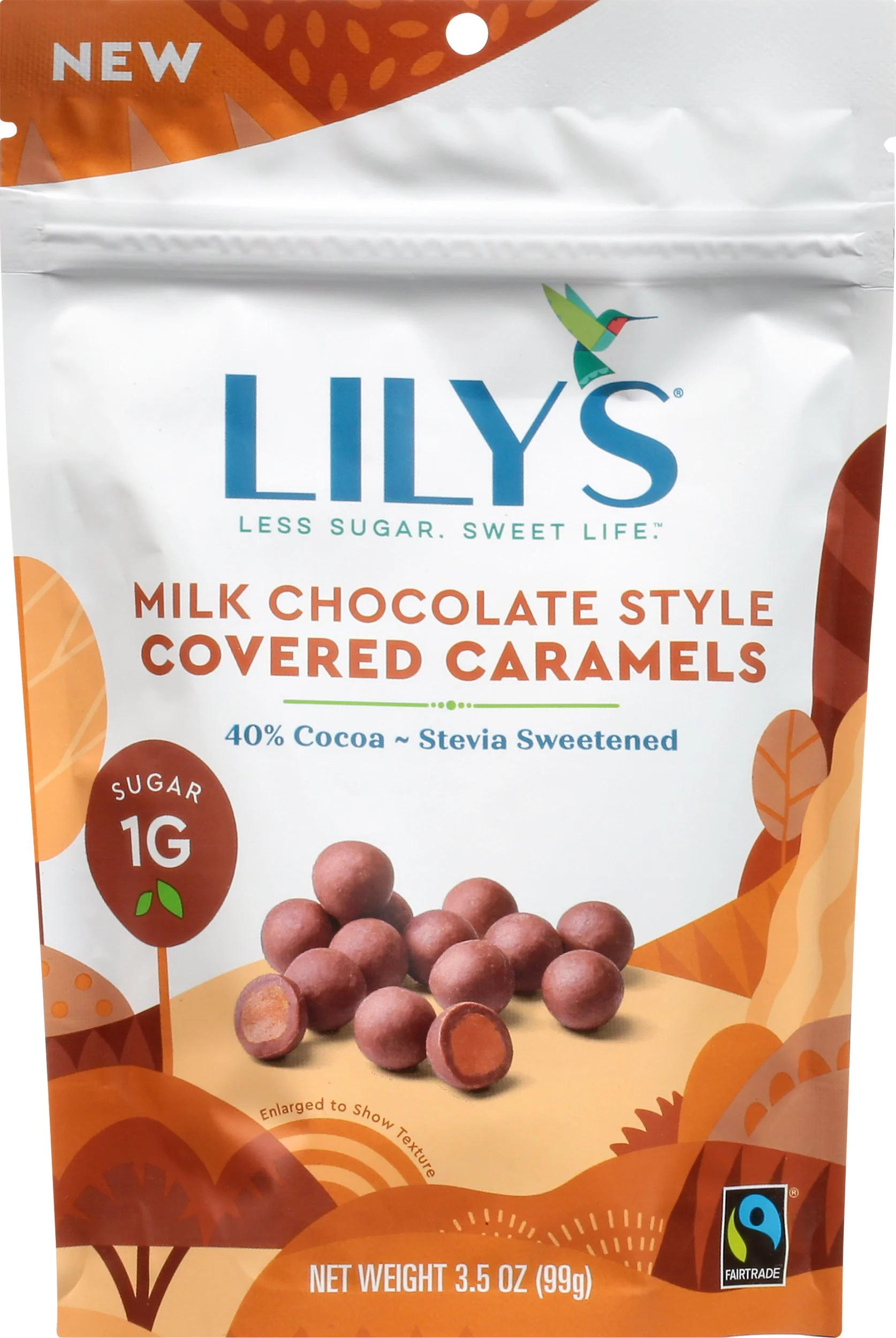 Lily's - Milk Chocolate Style Covered Caramels - 3.5 oz. Pack Of 12