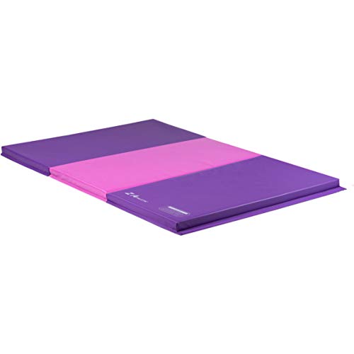 Z Athletic Folding Mat for Gymnastics, Tumbling, Cheerleading, and More, 4 Ft x 6 Ft x 2 In