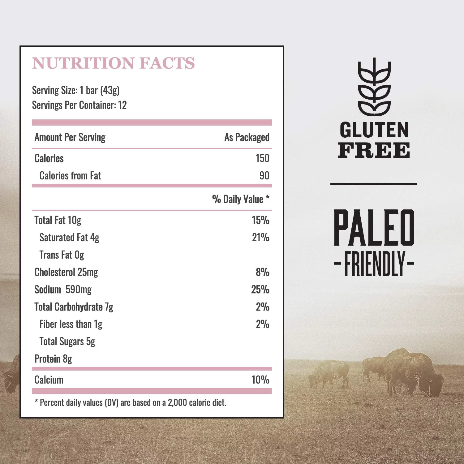 Epic Provisions Uncured Bacon Protein Bars, Paleo Friendly, 12 Ct, 1.5 Oz Bars