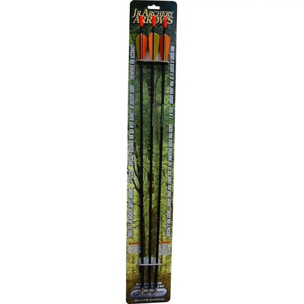 Barnett Jr. Archery Arrows for Kids Bows, 3-Pack of Arrows