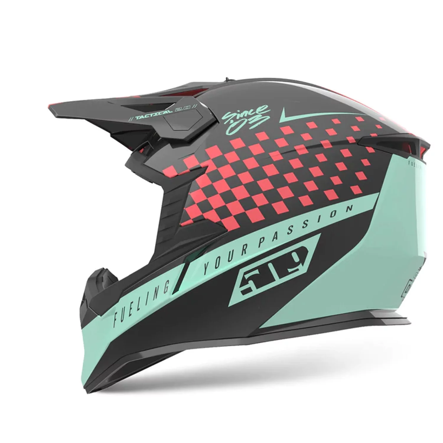 509 Youth Tactical 2.0 Offroad Helmet - Speedsta Coral Youth Large (2024)