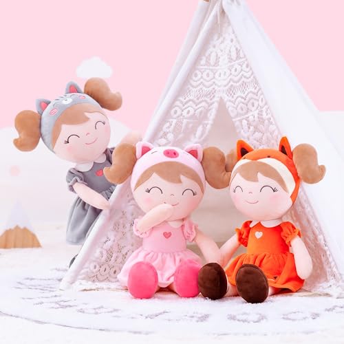 Gloveleya Baby Girl Gift First Baby Doll Plush Doll Print Sunflowers