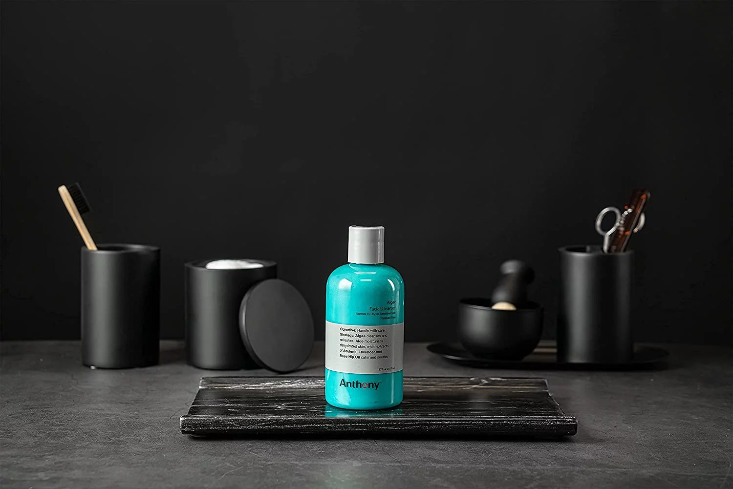 Anthony Day Cream SPF 30, 3 Fl Oz, and Anthony Algae Facial Cleanser, 8 Fl Oz