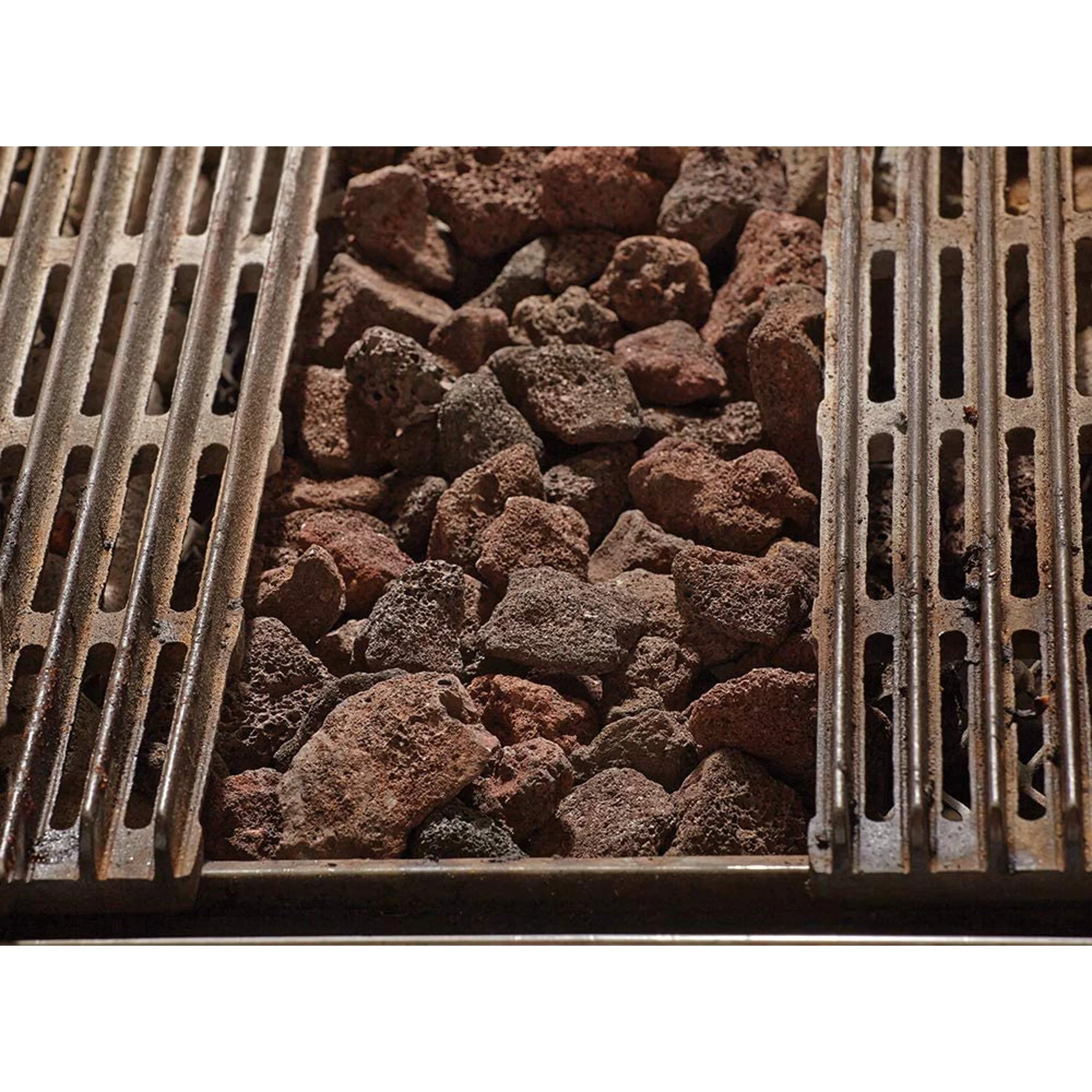 Mr. Bar-B-Q Natural Lava Rocks for Fire Pit Lava Rocks for Gas Grills Charbroilers 7 Lb.