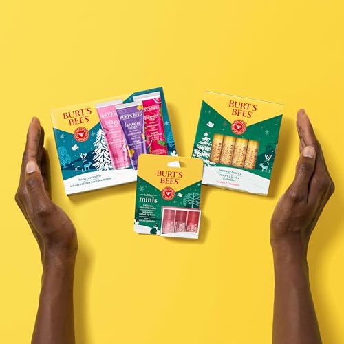 Burt's Bees Gifts Ideas - Classics Set, 6 Products in Giftable Tin – Cuticle Cream, Hand Salve, Lip Balm, Res-Q Ointment, Hand Repair and Foot Cream