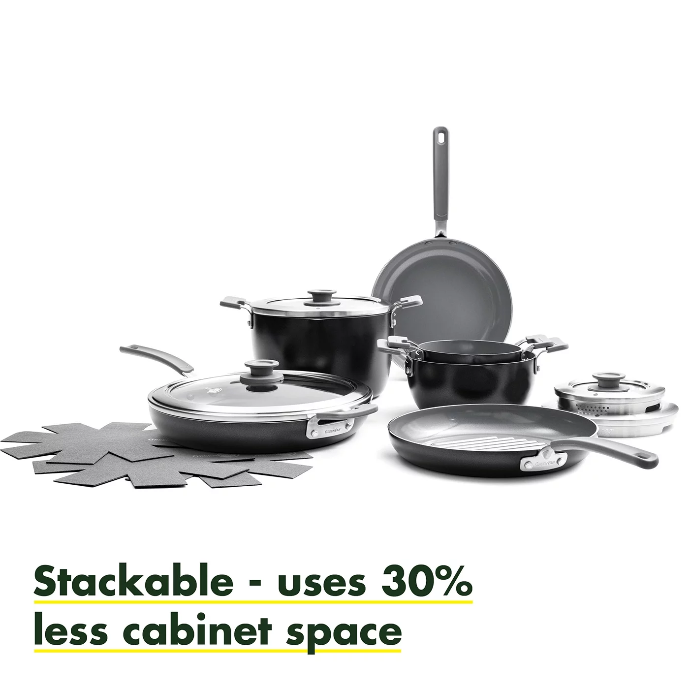 Greenpan Levels Essential 13 Piece Nonstick Cookware Set W/Magneto