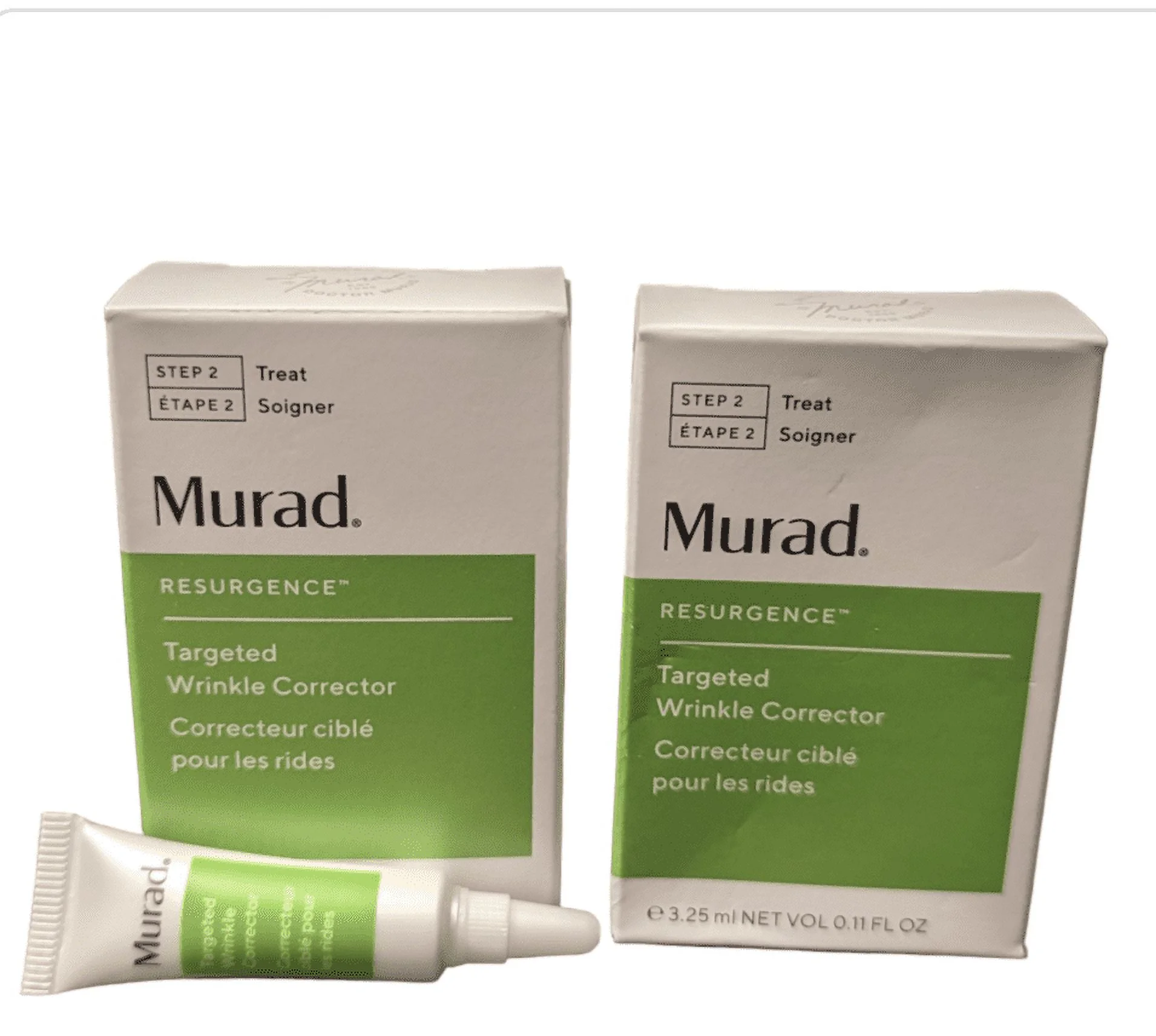 Murad Targeted Wrinkle Corrector, (2Piece Mini Size )3.25ml/net vol 0.11 fl oz