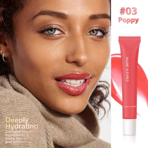 4 PCS Summer Special Lip Butter Balm – Ultra-Hydrating Lip Care with Shea Butter & Olive Oil, Soothes Dry Lips with Natural Tint & Gloss Effect, Lip Plumper Moisture & Light Lip Stain Finish