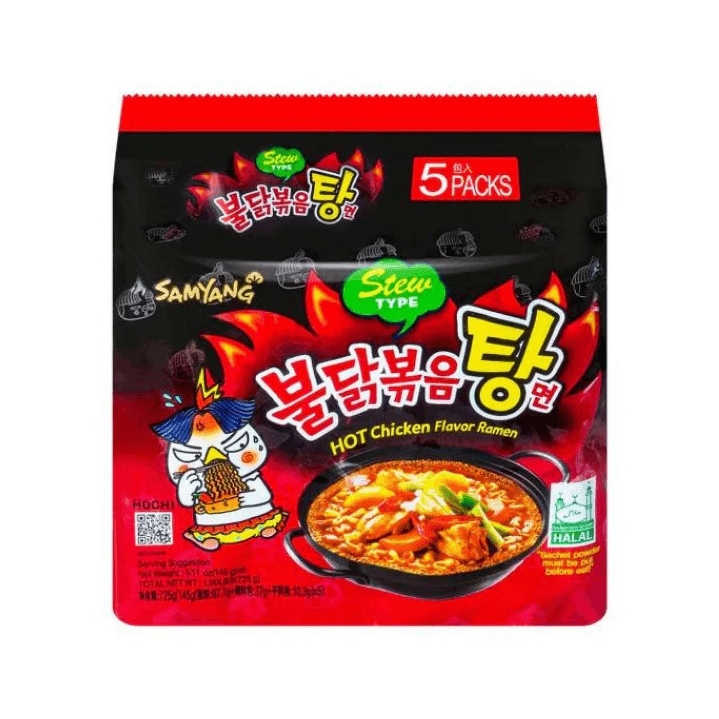 Samyang Spicy Chicken Stew Style Ramen, 5.1 oz (Pack of 25)