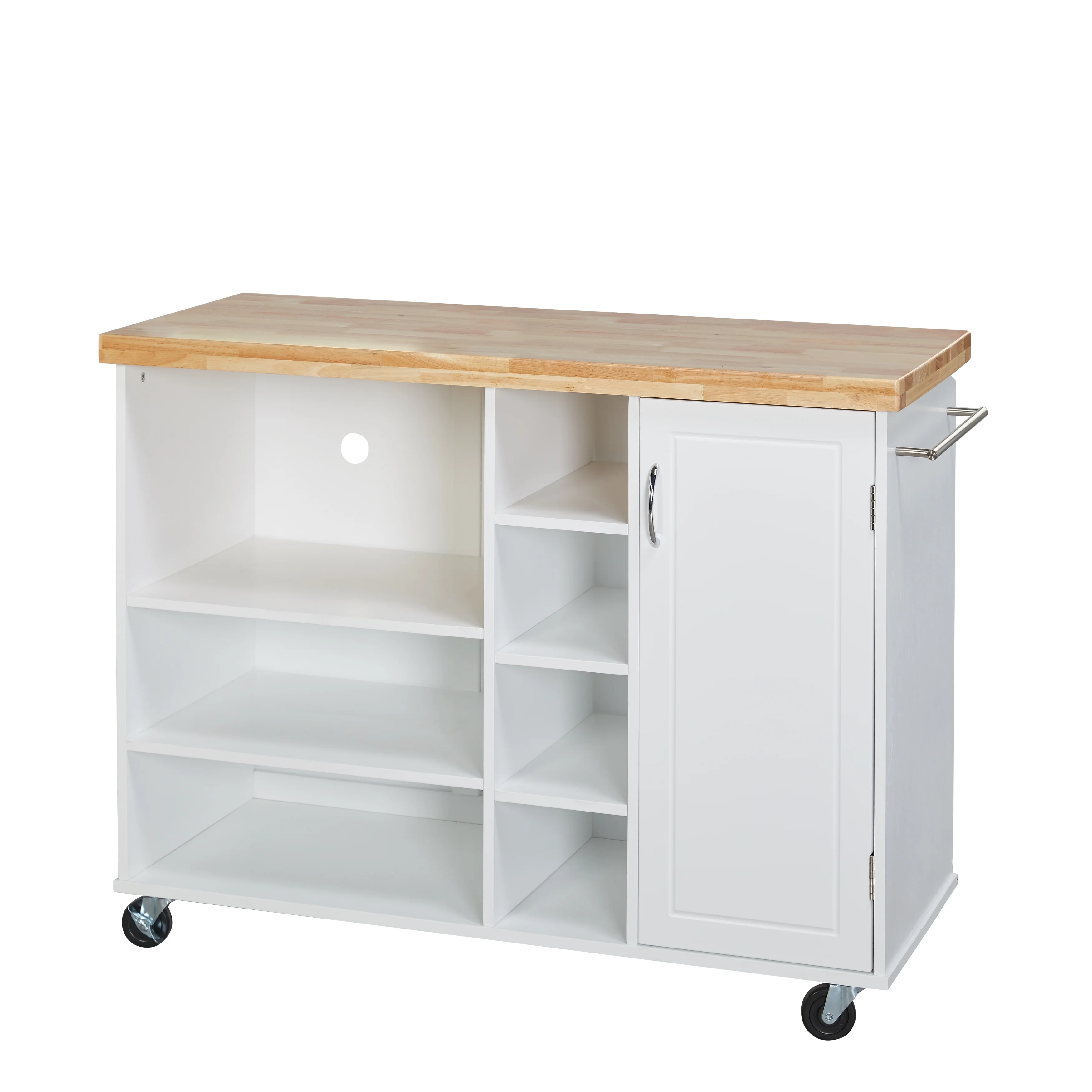TMS Microwave Kitchen Cart, White