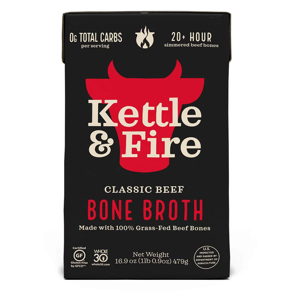 Kettle & Fire Bone Broth Beef 16.2 fl oz Pack of 2
