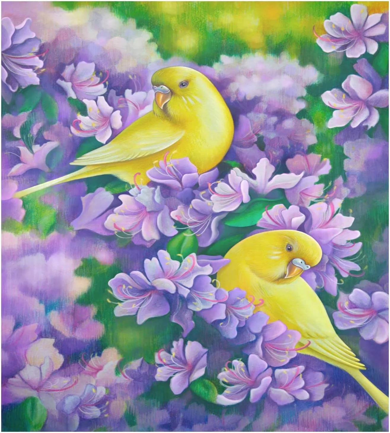 SKYSONIC Yellow Parrots Magnetic Dishwasher Sticker,Kitchen Decor Magnetic Cover Sticker for Household Appliances Washing Machine Refrigerator 23x26in38