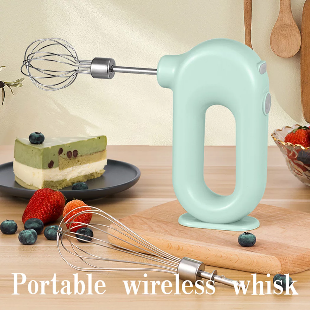 Electric Whisk Set Rechargeable Small Stainless Steel Baking Beater Hand Mixer