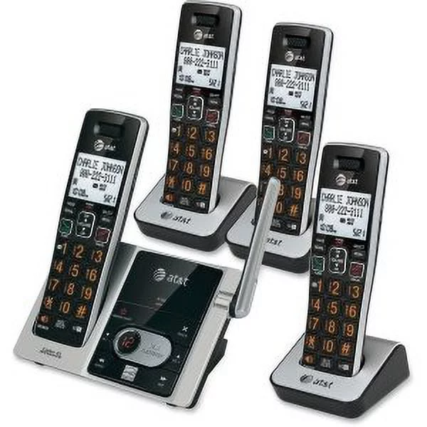 AT&T ATTCL82413 DECT 6.0 Cordless Answering System with Caller ID/Call Waiting (4-handset system)