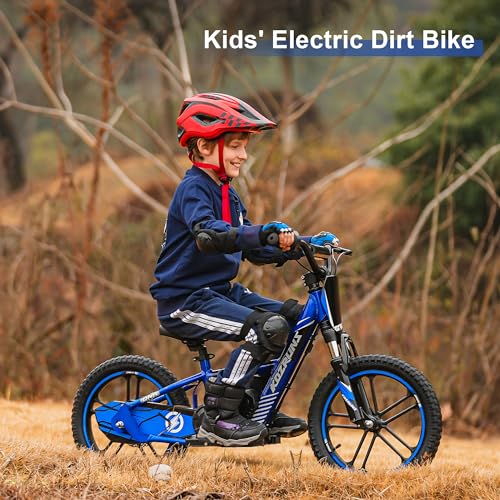 Lightweight Electric Dirt Bike for Kids,170W Racing Grade Electric Motorcycle for Ages 3-6, Detachable Battery, Adjustable Seat, Safe Speeds Up to 10 MPH, 12Inch Off Road Tires, Red