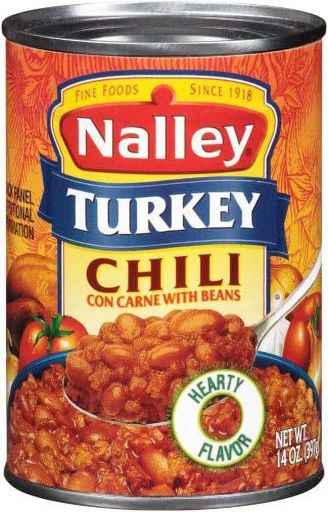 Nalley Turkey Chili Con Carne with Beans (Pack of 6)