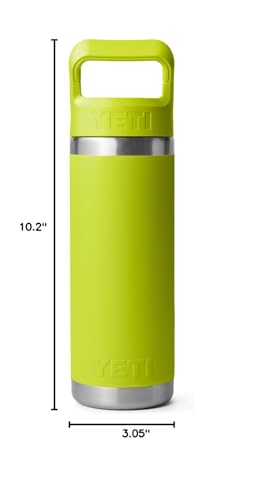 YETI Rambler 18 oz Bottle, Vacuum Insulated, Stainless Steel with Straw Cap, Beekeeper