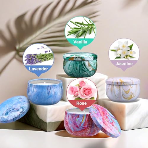 Gift Baskets for Women: Unique Candles & Hand Cream Lotion Gifts Set, Gifts for Mom, Teacher Appreciation Gifts, Relaxing Spa Holiday Gift Set, Birthday Gift for Wife Coworkers Friends, Nurse Gifts