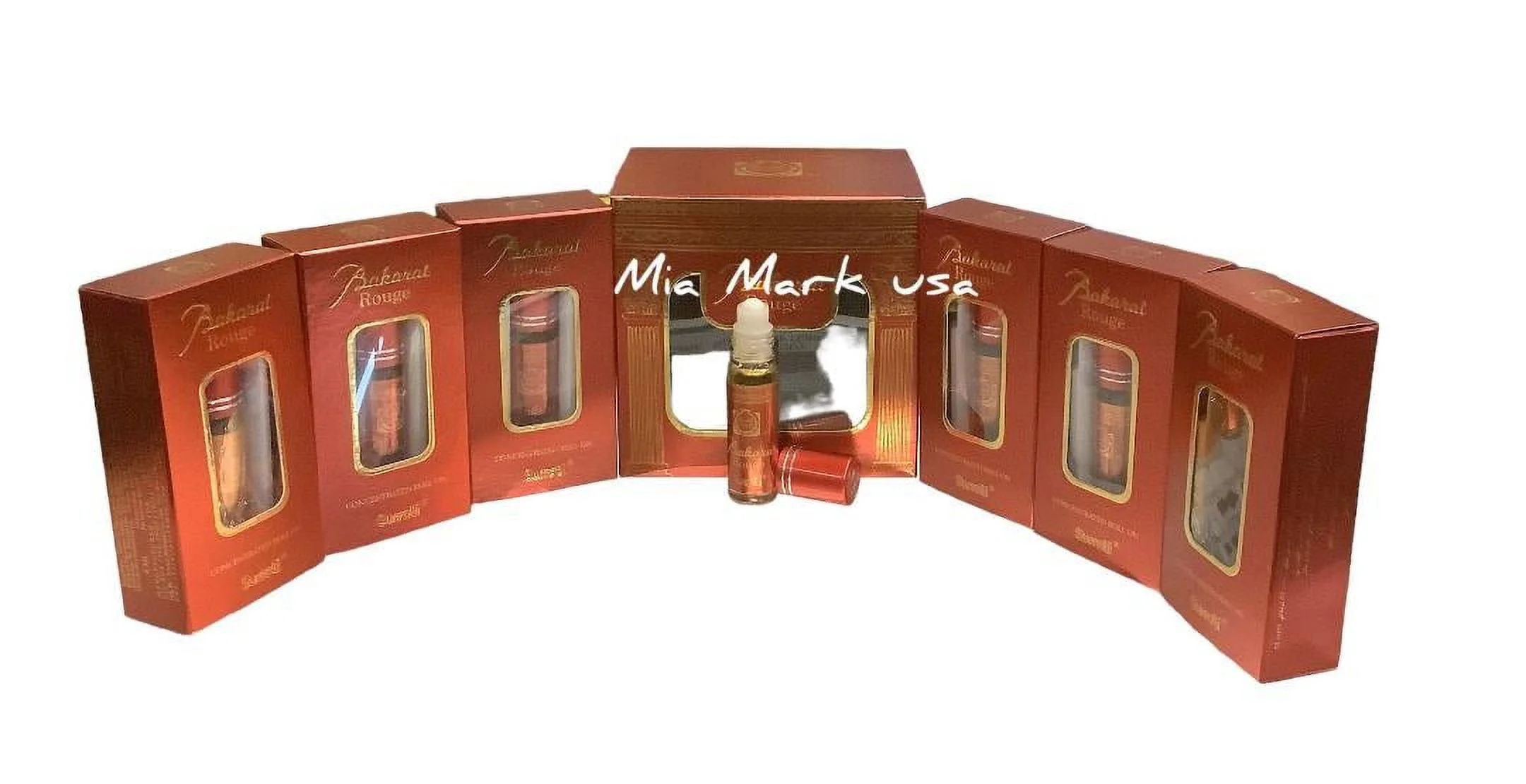 BAKARAT ROUGE CONCENTRATED ROOL ON UNISEX  PERFUME FREE FROM ALCOHOL BY SURRATI BOX OF 6 WITH FREE SHIPPING