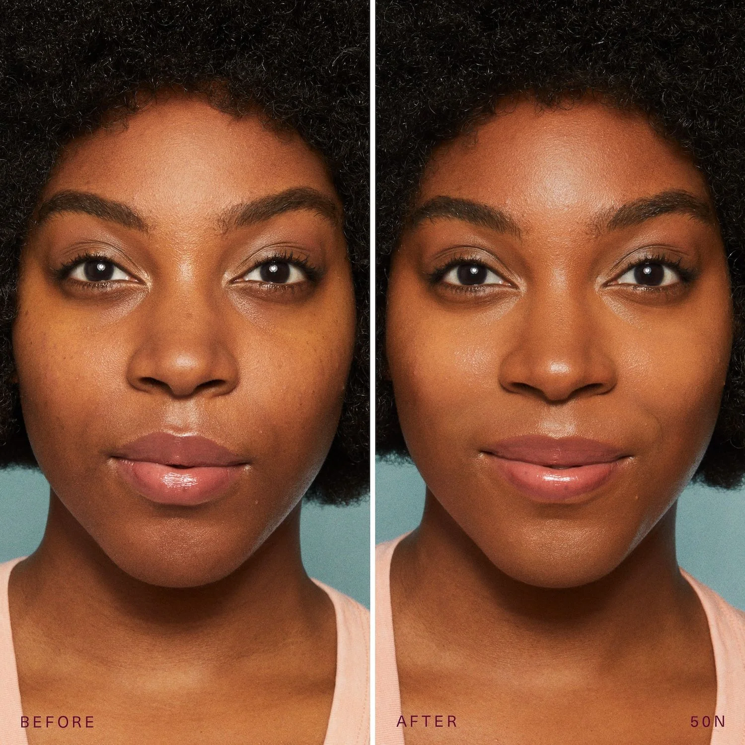 Rare Beauty by Selena Gomez Positive Light Tinted Moisturizer Broad Spectrum SPF 20 Sunscreen - 50N - deep with neutral cool undertone - 1 oz/30 mL