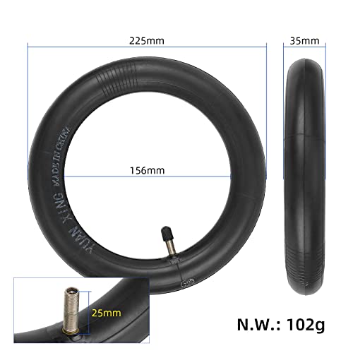 MIMIRACLE 10 x 2.125 Rubber Pneumatic Tire & Inner Tube Set Compatible with Segway Ninebot F Series Electric Scooters - Fits F20, F25, F30, F40