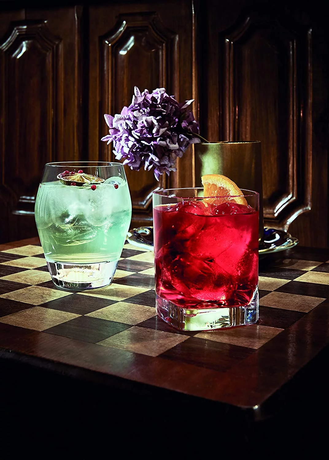 Strauss 9 Oz Whisky Rocks Glasses, Set Of 6, Clear