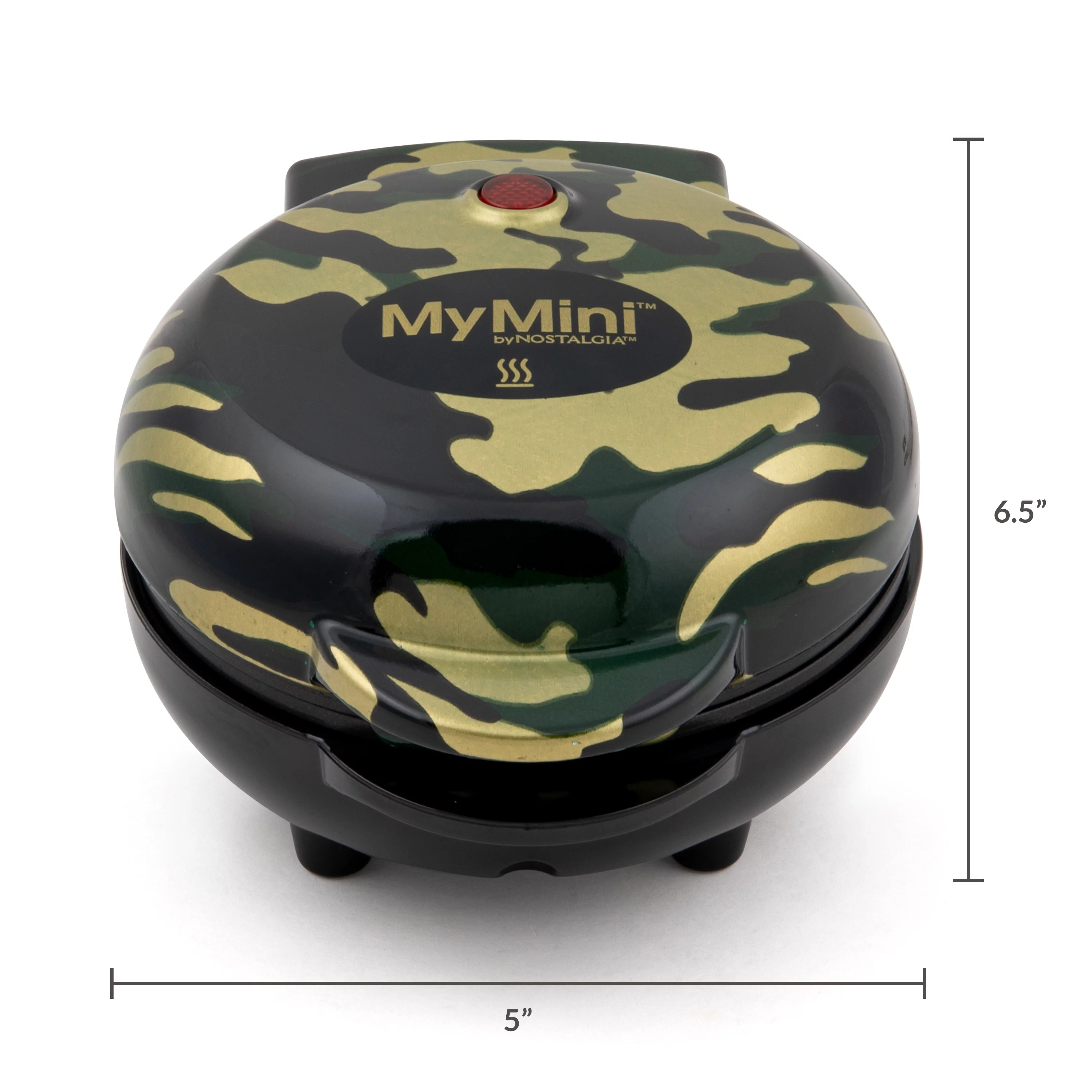MyMini Camouflage Personal Home Waffle Maker, Camo