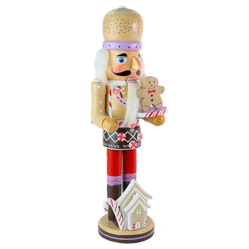 Ornativity Gingerbread Chef Nutcracker - Wooden Ginger Bread Man Cookie Theme Baker Christmas Nutcracker Xmas Figure Holiday Decoration 14