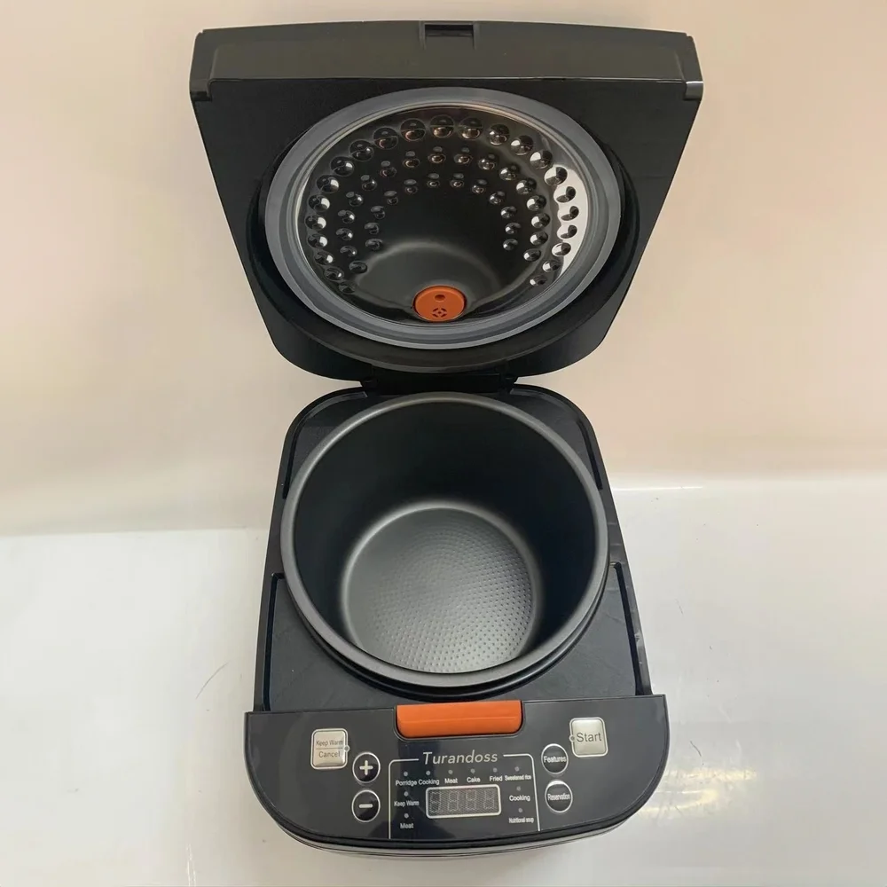 Turandoss 1 Mini Electric Pressure Cooker, Slow Rice Cooker, Steamer, Sauté, Yogurt Maker, Warmer & Sterilizer, Includes Free App with over 1900 Recipes