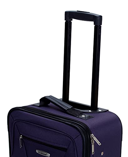Rockland Fashion Expandable Softside Upright Luggage Set, Charcoal, 2-Piece (14/19)