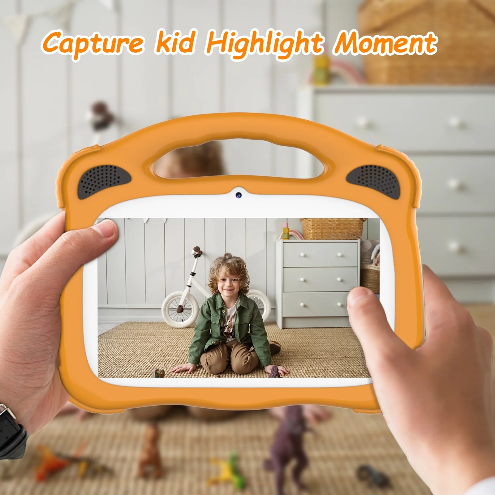 Kids Tablet 7 inch Tablet for Kids Android Toddler Tablet 2GB RAM 32GB ROM WiFi Tablet Pre Installed & Parent Control Learning Education Tablet Dual Camera IPS Touch Screen