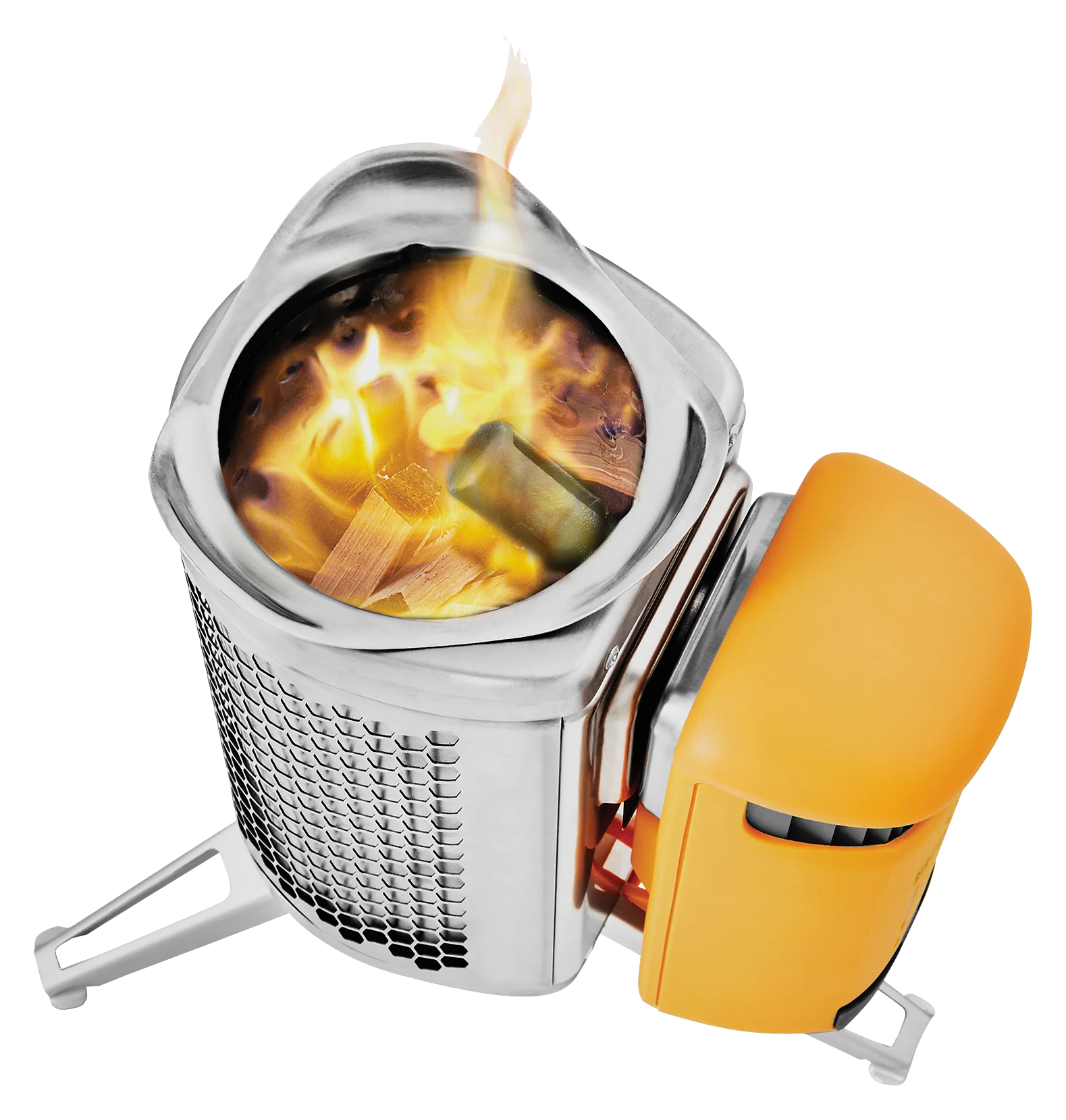 BioLite - CampStove 2 + - Silver and Yellow - CSC0200
