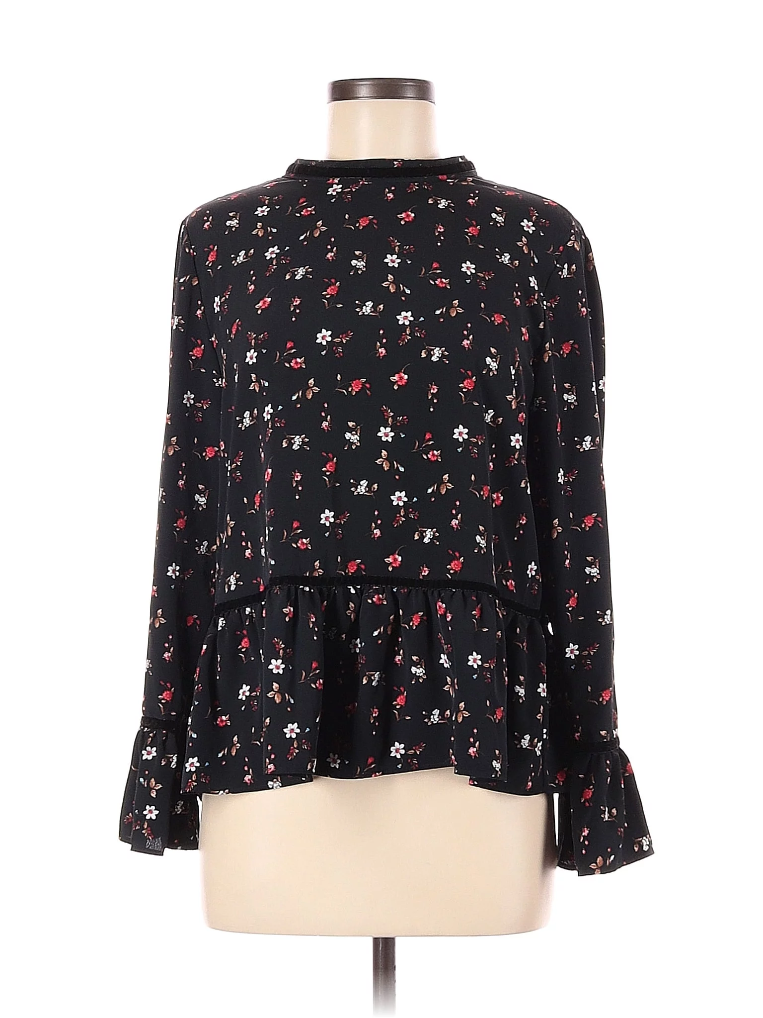 Pre-Owned Zara Basic Women's Size M Long Sleeve Blouse